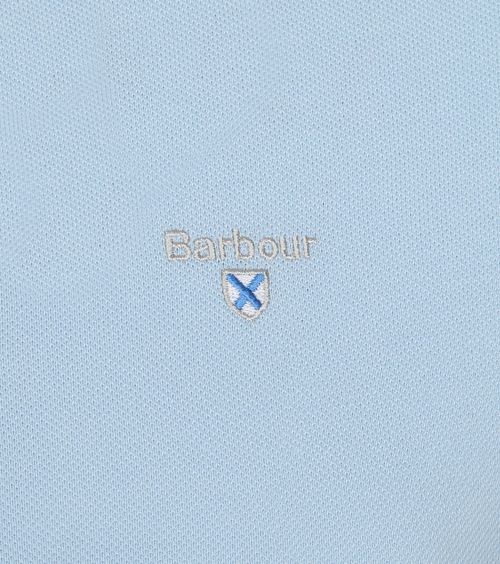 Barbour Polo Basique Piqué Bleu Clair Product / Detail