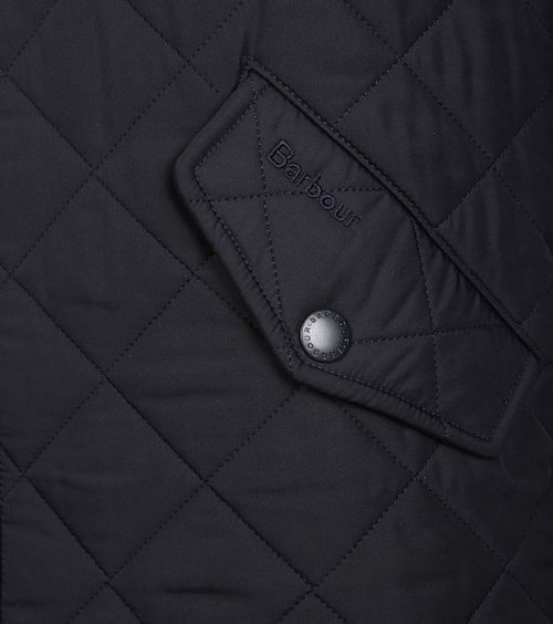 Barbour Quilted Jacket Powell Dark Blue Product / Detail