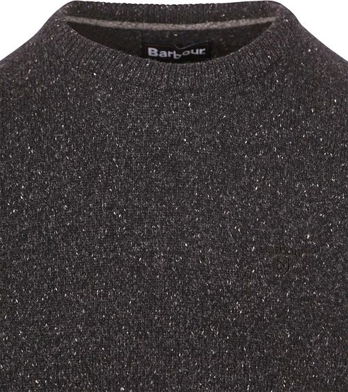 Barbour Trui Lamswol Zwart Product / Detail