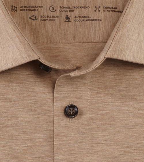OLYMP Chemise Manches Courtes Level 5 24/Seven Beige Product / Detail