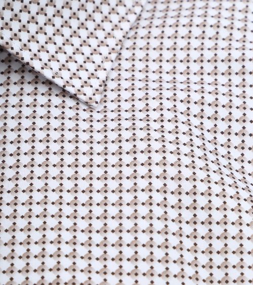 OLYMP Level 5 Hemd Druck Beige Product / Detail