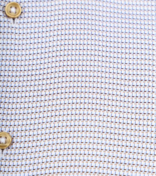 Suitable Hemd Twill Druck Beige Product / Detail