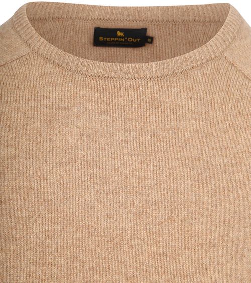 Steppin' Out Maglione in lana d’agnello beige Product / Detail