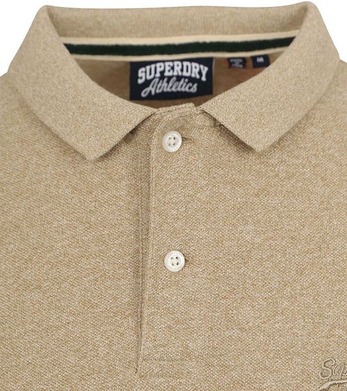 Superdry Klassiskt Poloshirt Melange Beige Product / Detail