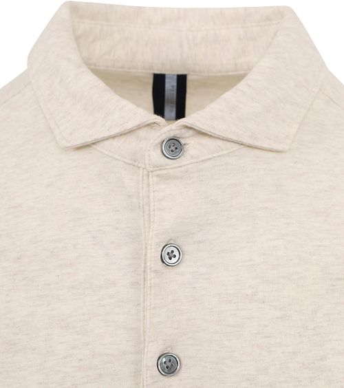 Profuomo Longsleeve Polo Beige Melange Product / Detail
