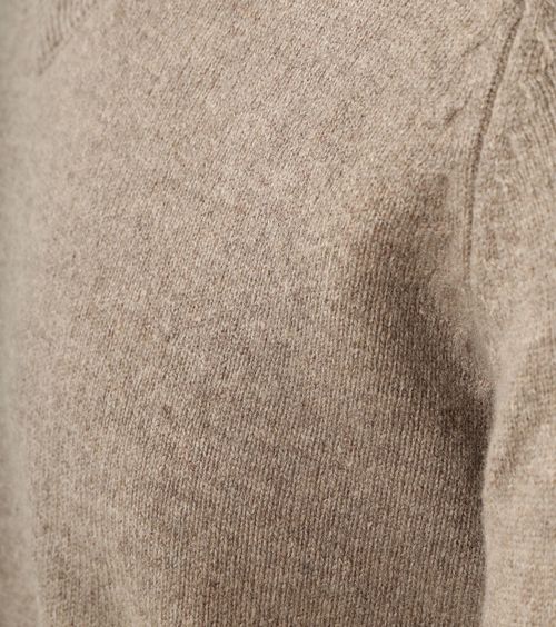 Steppin' Out Pull Col-V Laine Laine D'Agneau Sand Product / Detail