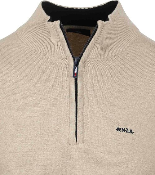 NZA Half Zip Pullover Christopher Melange Sand Product / Detail