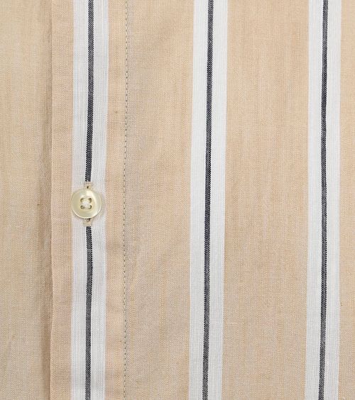 KnowledgeCotton Apparel Skjorte Stribe Beige Product / Detail