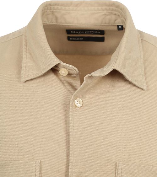 Marc O'Polo Skjorte Twill Flannel Beige Product / Detail