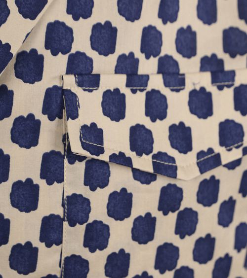 Scotch and Soda Skjorte Beige Print Product / Detail