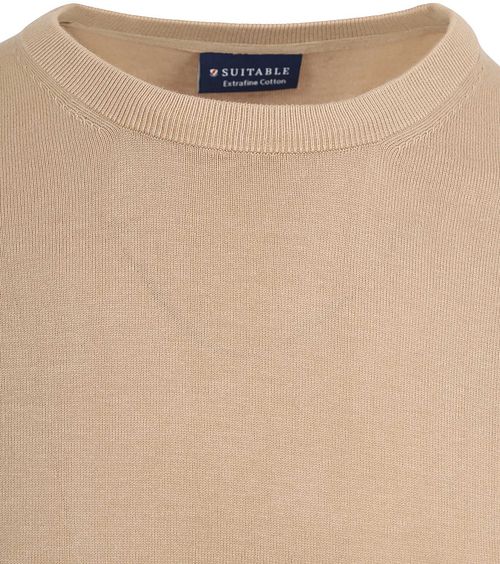 Suitable Strikkad T-shirt Beige Product / Detail