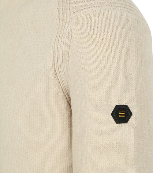 No Excess sweter chenille z półzamkiem, ecru Product / Detail