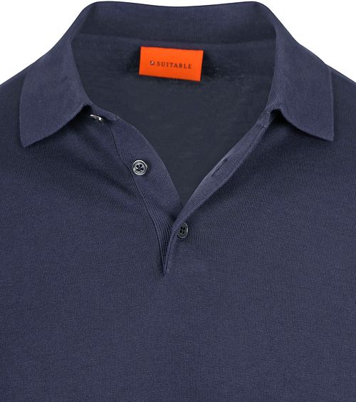 Passende Kompaktes Baumwoll-Poloshirt Marineblau Product / Detail