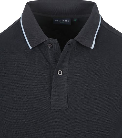 Suitable Respect Polo Tipped Marinblå Product / Detail