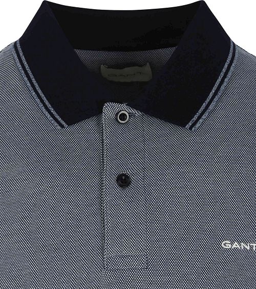Gant Shield Oxford Piqué Poloskjorte Marineblå Product / Detail