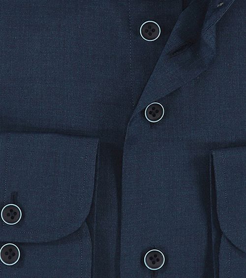 R2 Skjorta Wool Mörkblå Product / Detail