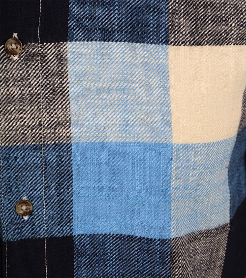KnowledgeCotton Apparel Skjorte Blå Ruter Product / Detail