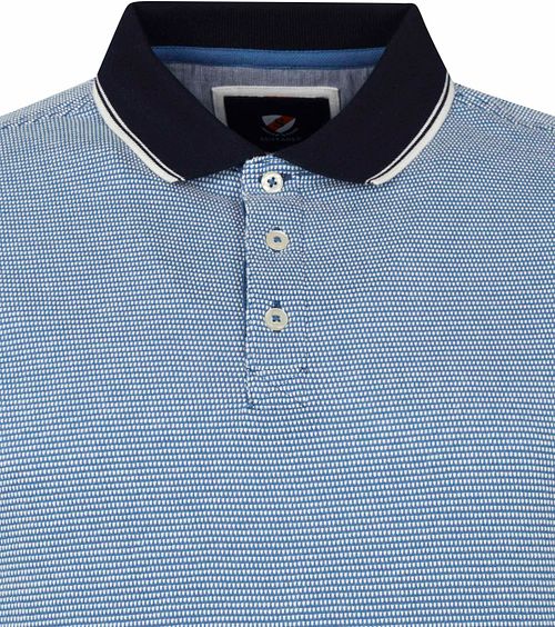 Suitable Oxford-polo in Blauw Product / Detail