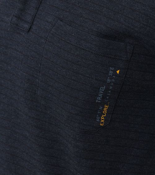 Casa Moda Langærmet Polo Stribe Navy Product / Detail