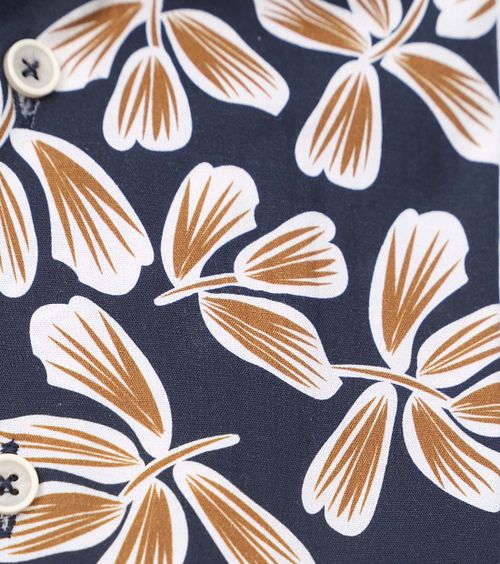 Blue Industry Skjorte Med Mørkeblåt Print Product / Detail