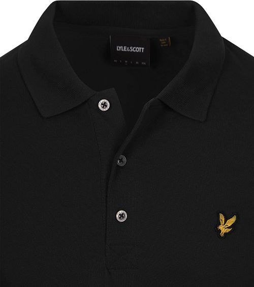 Lyle and Scott Black Longsleeve Polo Grey Product / Detail
