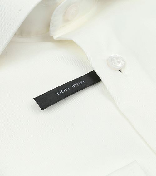 Ledub Chemise Coupe Slim de Marriage Blanc Cassé Product / Detail