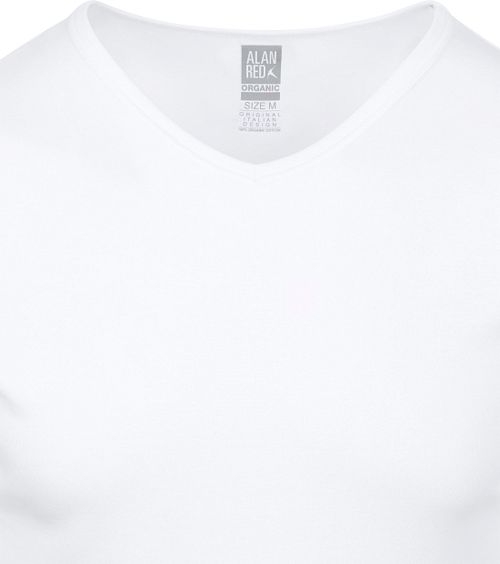 Alan Red Vancouver Organic T-Shirt de cuello en V blanco (pack de 2) Product / Detail