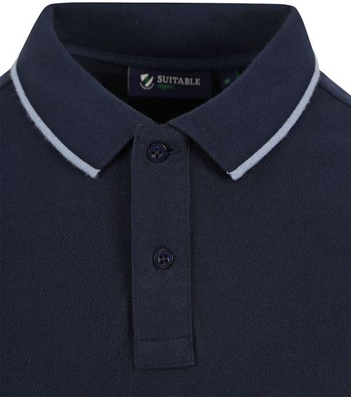 Suitable Respect Poloshirt Tip Ferry Navy Product / Detail