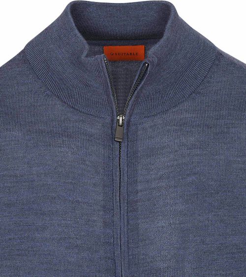 Suitable Cardigan Merino Denim Blau Product / Detail