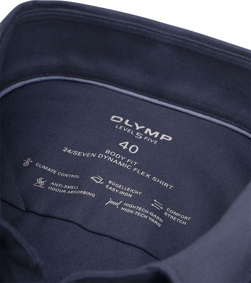 OLYMP Level Five Hemd Donkerblauw Product / Detail
