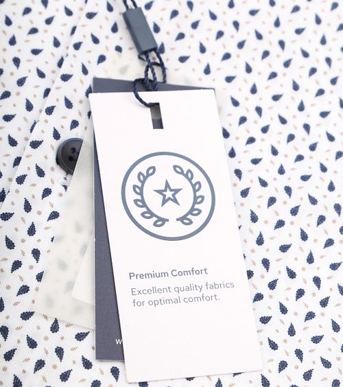 Ledub Overhemd Print Wit Product / Detail