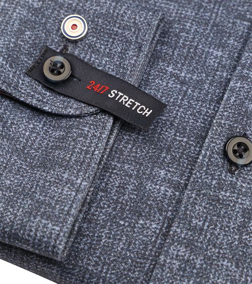 Blue Industry Overhemd Print Donkerblauw Product / Detail