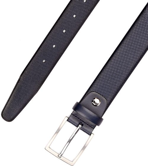 Suitable Riem Structuur Leer Navy Product / Detail