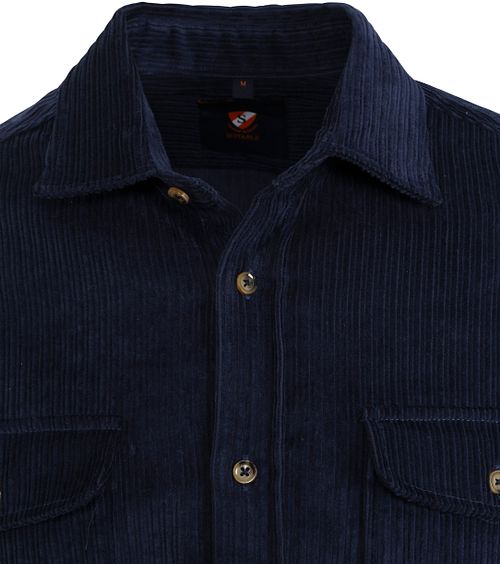 Suitable Overshirt Corduroy Navy Product / Detail