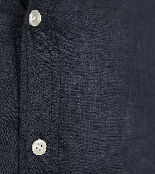 Scotch and Soda - Chemise en lin - Marine Product / Detail