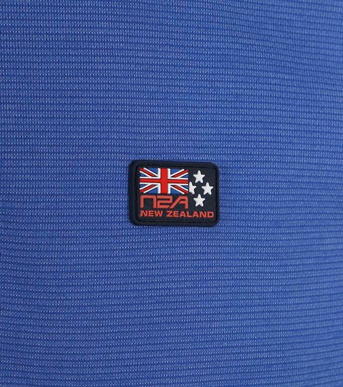 NZA Pull Owahanga Demi-Zip Bleu
