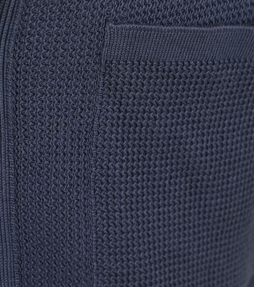 KnowledgeCotton Apparel Top in maglia blu scuro Product / Detail