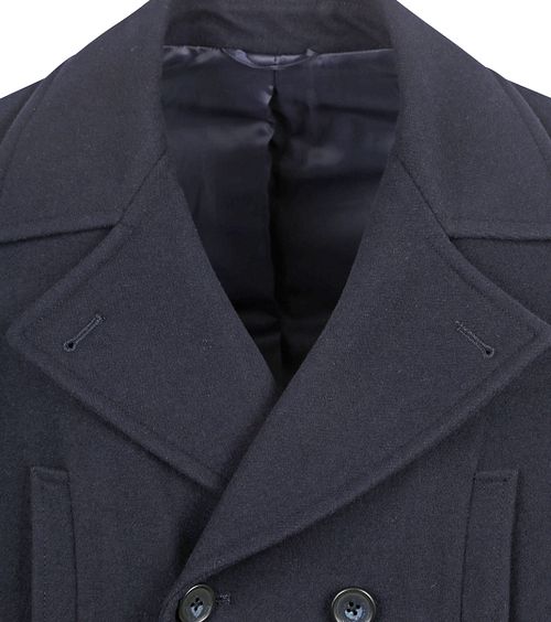 Caban Suitable in lana navy Product / Detail
