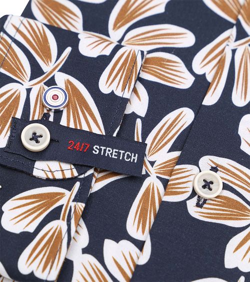 Blue Industry Skjorte Med Mørkeblåt Print Product / Detail