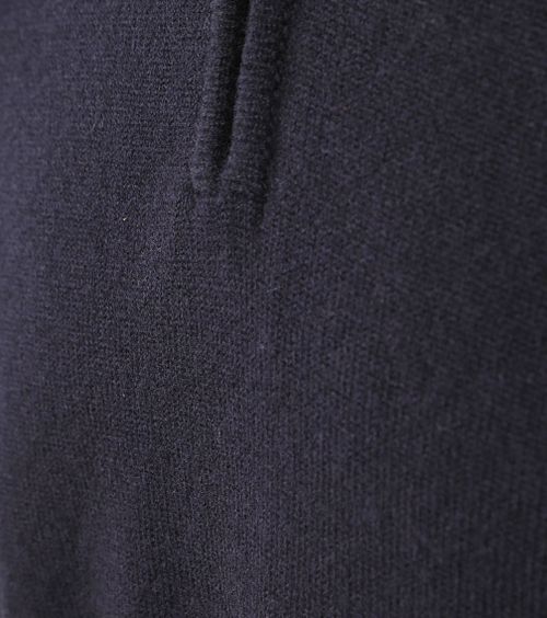 William Lockie Half Zip Pullover Lambswool Navy Product / Detail