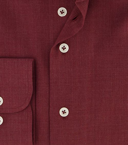 R2 Overhemd Wol Bordeaux Product / Detail