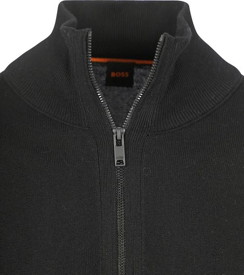 BOSS maglione Kanobix con mezza zip nero Product / Detail