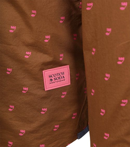 Scotch and Soda Hemd Druck Braun Product / Detail