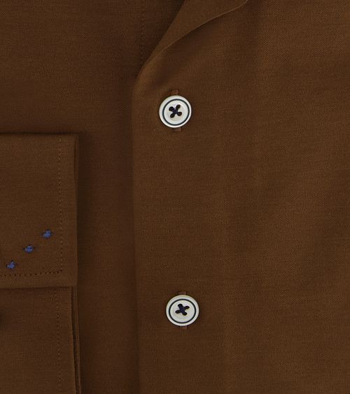 Koszula R2 z dzianiny w kolorze brązowym Product / Detail