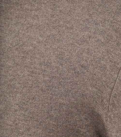 Sweter Half Zip z wełny merino Steppin' Out w kolorze taupe Product / Detail