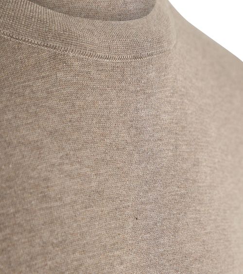 Profuomo Pullover Luxury Basic Taupe Product / Detail