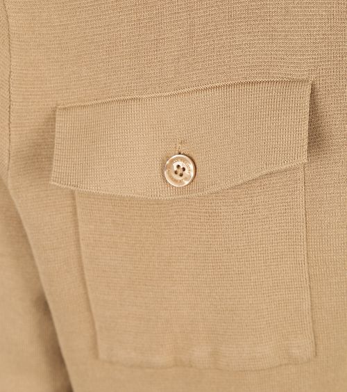 Blue Industry Zipper Vest Camel Product / Detail
