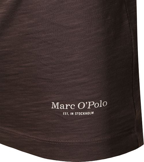 Marc O'Polo T-shirt Slub Brun Product / Detail