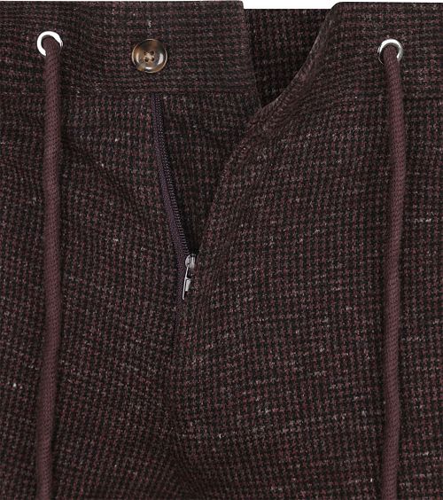 Chino Suitable con estampado pied-de-poule en color berenjena Product / Detail