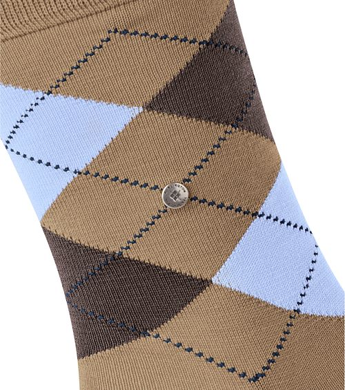 Burlington Chaussettes Manchester Carreaux Beige 4240 Product / Detail